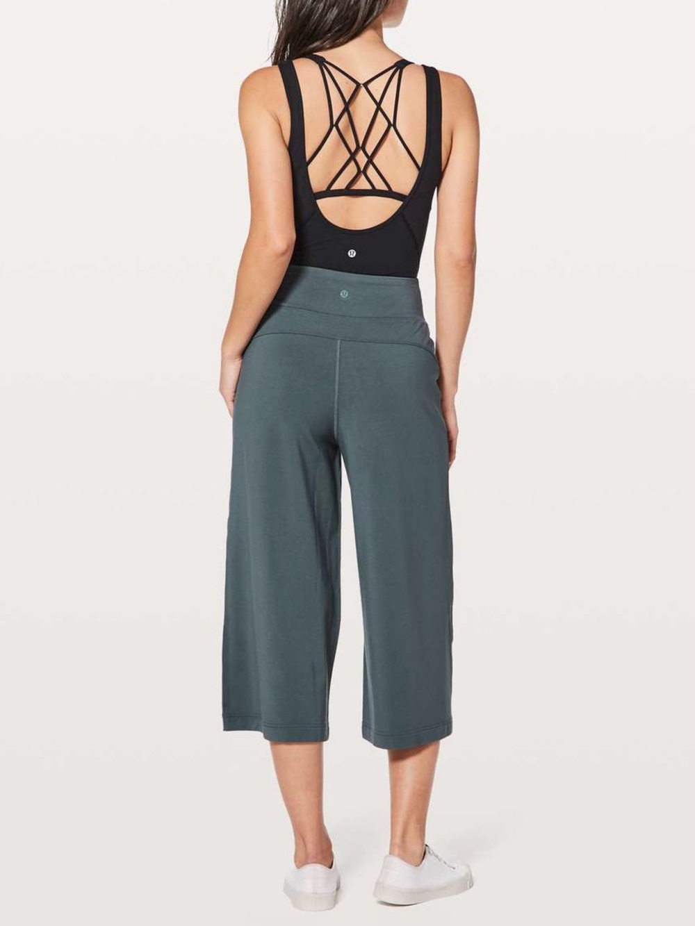Rare Lululemon Blissed Out High-Rise Culottes Size 4 Sea Steel
